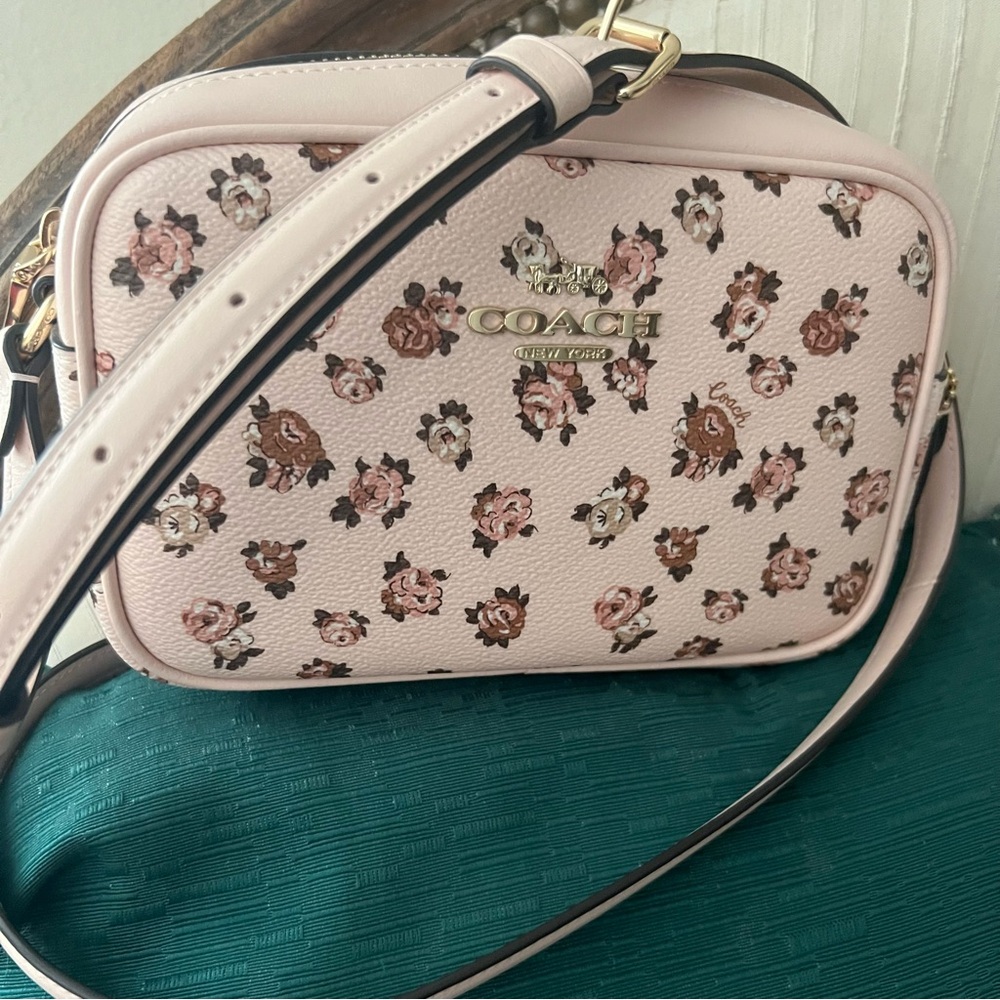 Coach Pink Floral Crossbody Bag - Picture 2 of 9